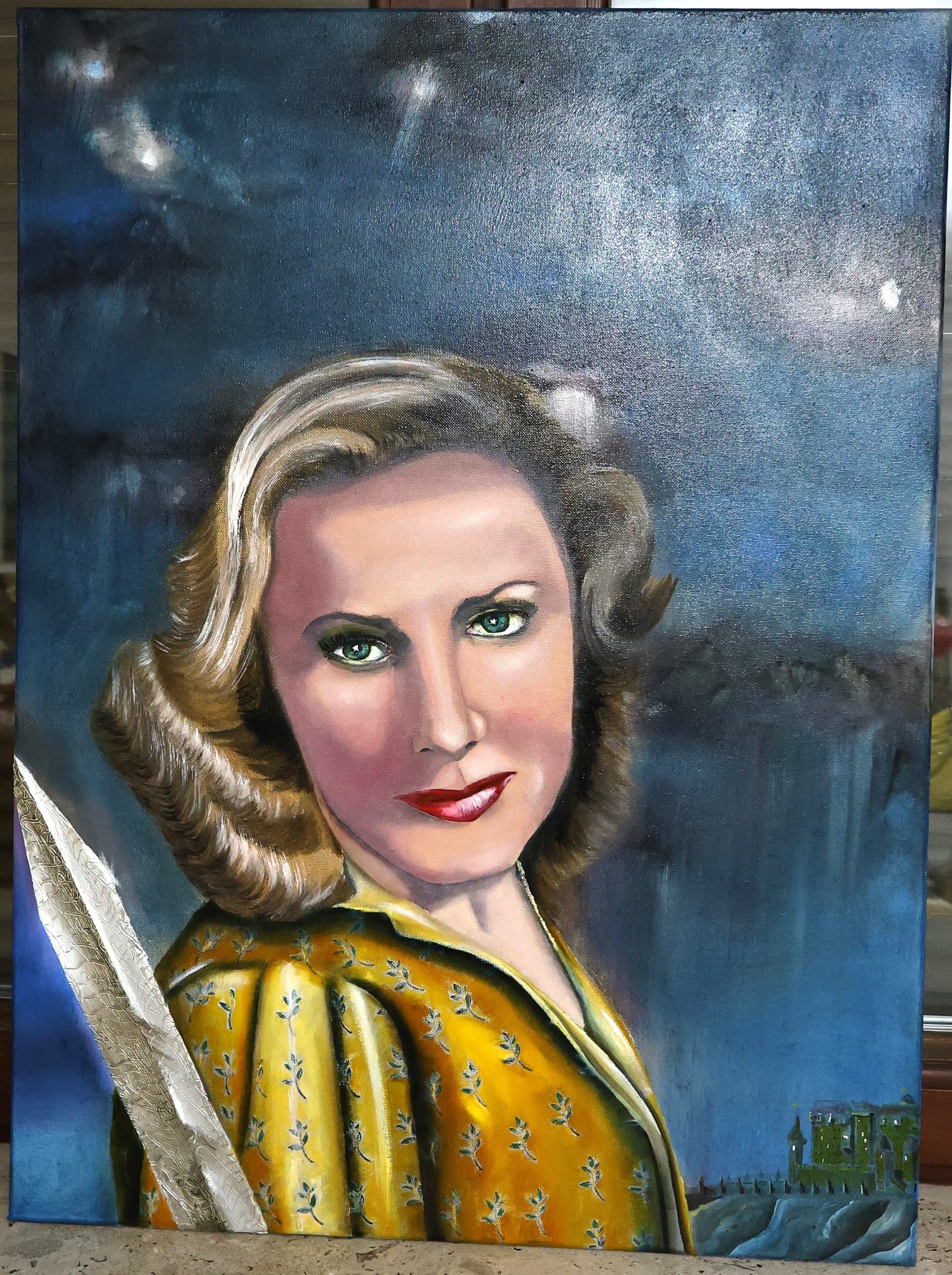Frau mit Schwert